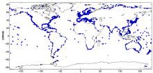 Tide gauge sea level data