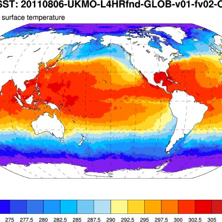 Climate Data Guide Image: GHRSST