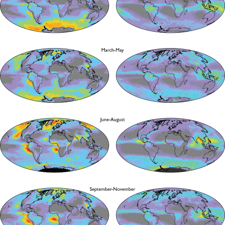 MODIS cloud fractions