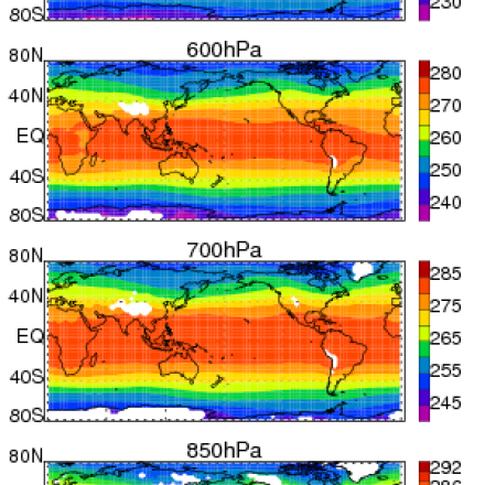 AIRS air temperature