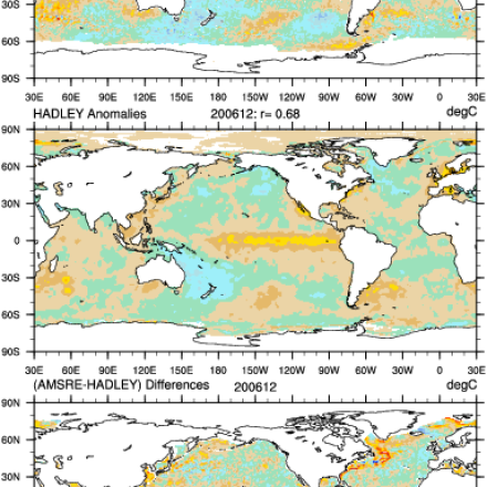 Climate Data Guide Image: AMSR-E & Hadley Centre