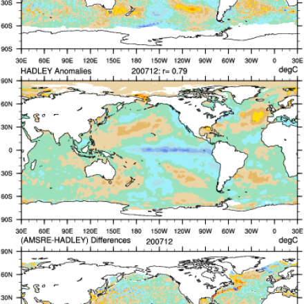 Climate Data Guide Image: AMSR-E & Hadley Centre