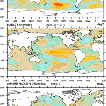 Climate Data Guide Image: AMSR-E & Hadley Centre