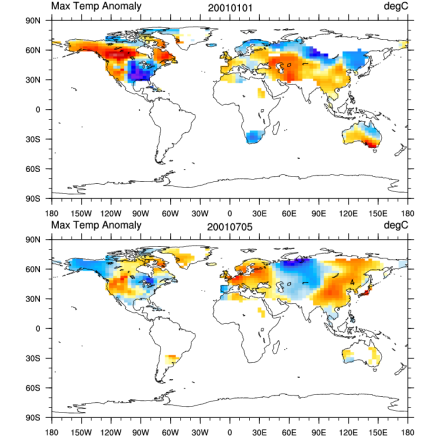 HadGHCNDEX - Gridded Daily Temperature Extremes