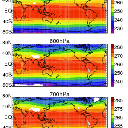 AIRS and AMSU: Tropospheric air temperature and specific humidity